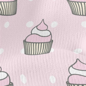 Pink And White Cup Cake Stretch Jersey