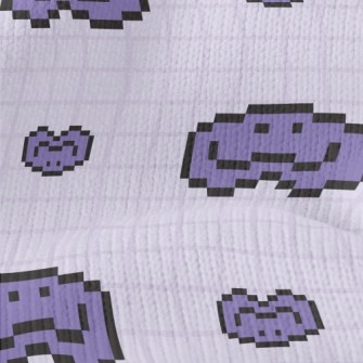 Pixel Style Smiling Emoticon Stretch Jersey