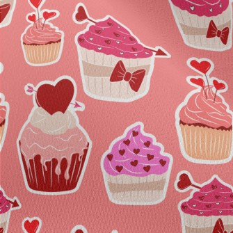 Heart Shaped Pink Cake Chiffon