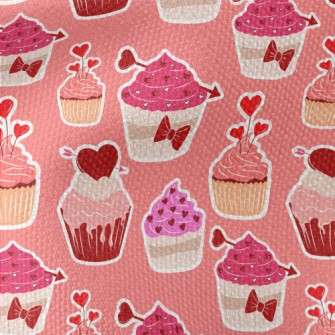 Heart Shaped Pink Cake Waterproof Canvas