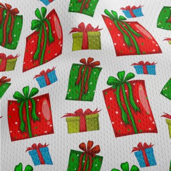 Gift Patterns Of Various Sizes Athletic Mesh Flat Back