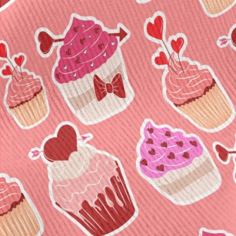 Heart Shaped Pink Cake Standard Corduroy