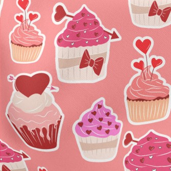 Heart Shaped Pink Cake Stretch Ponte