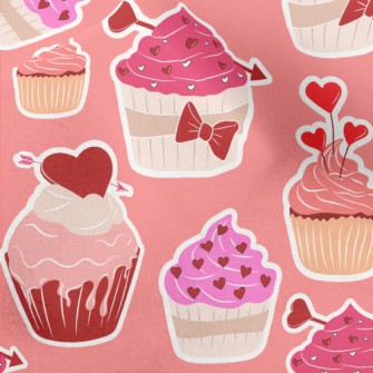 Heart Shaped Pink Cake Micro Fleece