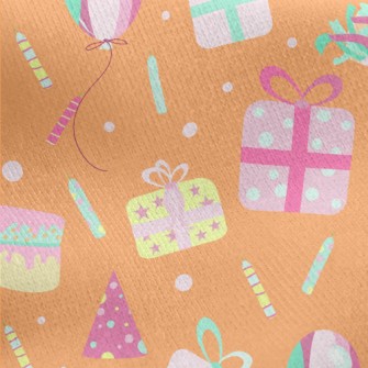 Birthday Balloon Gift Cake Pop Jersey Backed Fleece