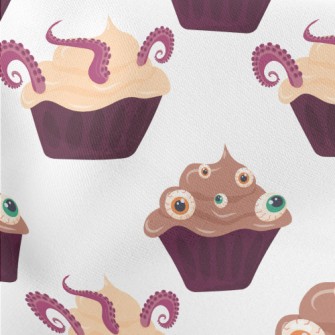Eyeball And Octopus Claw Cupca Lightweight Cotton Poplin