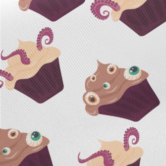 Eyeball And Octopus Claw Cupca Midweight Cotton Poplin
