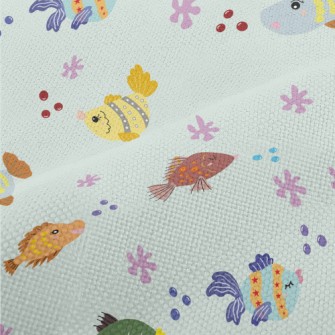 Colorful Children's Fish Performance Linen