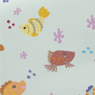 Colorful Children's Fish Twill
