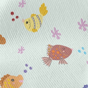 Colorful Children's Fish Standard Corduroy