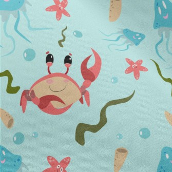Cartoon Ocean World Chiffon