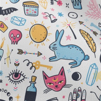 Colorful Witchcraft Elements Chiffon