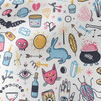 Colorful Witchcraft Elements Waterproof Canvas