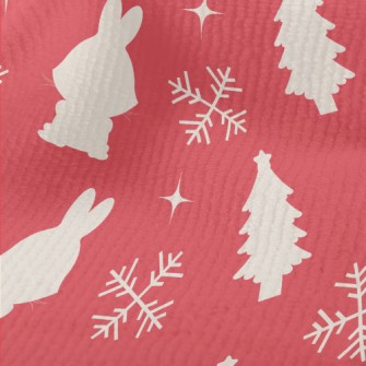 Christmas Bunny Silhouette Terry