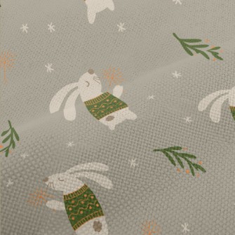 Rabbit Playing With Fairy Wand Performance Linen