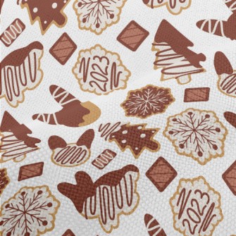 Chocolate Handmade Cookies Performance Linen