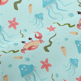 Cartoon Ocean World Performance Linen