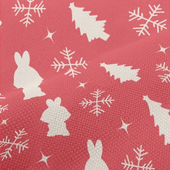 Christmas Bunny Silhouette Performance Linen