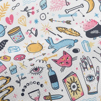 Colorful Witchcraft Elements Performance Linen
