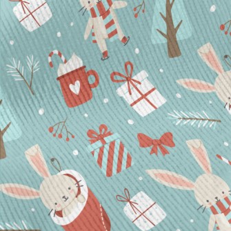 Merry Christmas Bunny Standard Corduroy