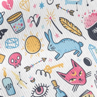 Colorful Witchcraft Elements Standard Corduroy