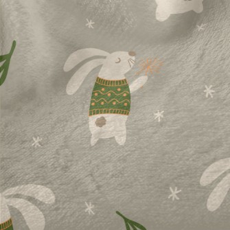 Rabbit Playing With Fairy Wand Minky