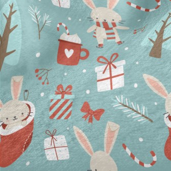 Merry Christmas Bunny Minky