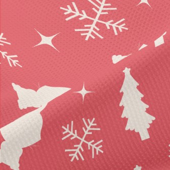 Christmas Bunny Silhouette Piqué
