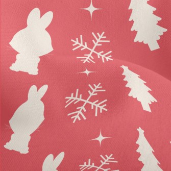 Christmas Bunny Silhouette Lightweight Performance Linen