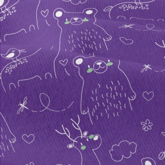 Hand Drawn Cute Animal Doodles Modern Jersey