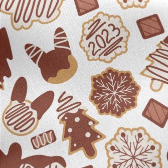 Chocolate Handmade Cookies Jersey Backed Fleece