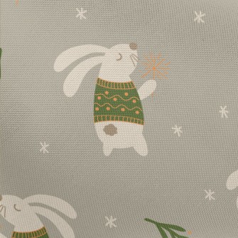 Rabbit Playing With Fairy Wand Pongee