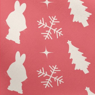 Christmas Bunny Silhouette Pongee