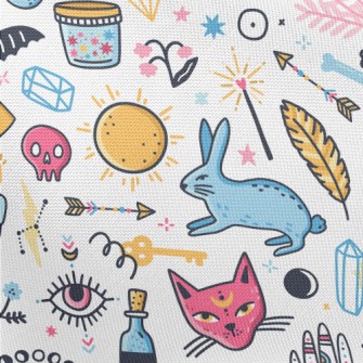 Colorful Witchcraft Elements Pongee