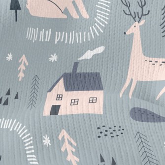 Arctic Animals On A Snowy Nigh Stretch Jersey