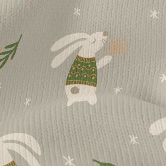 Rabbit Playing With Fairy Wand Stretch Jersey