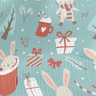 Merry Christmas Bunny Stretch Jersey