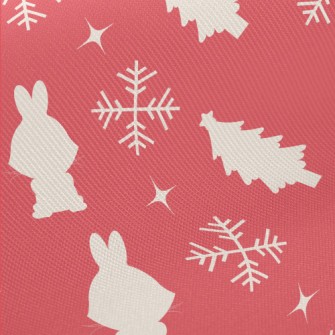 Christmas Bunny Silhouette Midweight Cotton Poplin