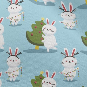Bunny Decorating The Christmas Chiffon