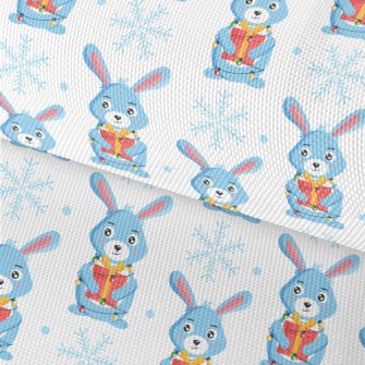Bunny With Christmas Decoratio Waterproof Oxford