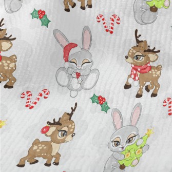 Christmas Reindeer And Rabbit Terry