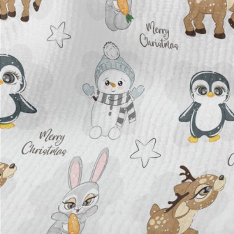 Antarctic Animal Christmas Terry