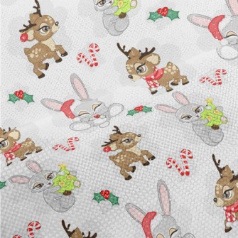 Christmas Reindeer And Rabbit Performance Linen