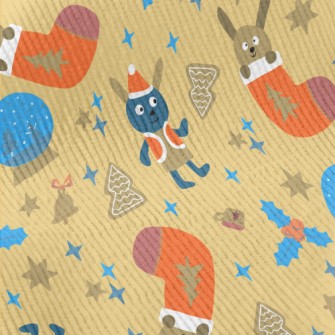 Festive Cute Rabbit Standard Corduroy