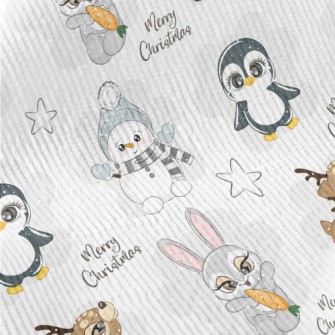 Antarctic Animal Christmas Standard Corduroy