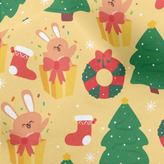 Cartoon Bunny Christmas Gift Micro Fleece