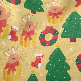 Cartoon Bunny Christmas Gift Minky