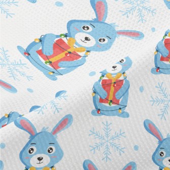 Bunny With Christmas Decoratio Piqué