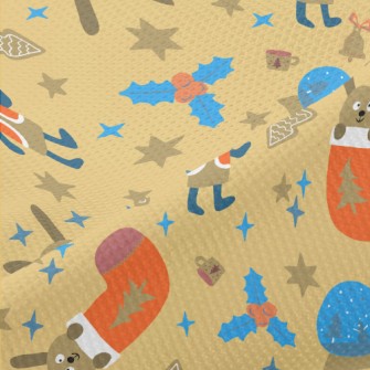 Festive Cute Rabbit Piqué