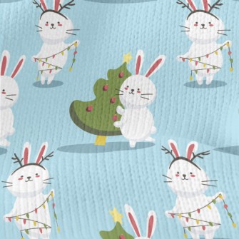 Bunny Decorating The Christmas Stretch Jersey